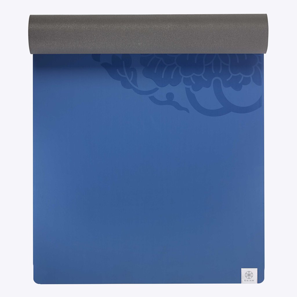 blue performance dry-grip yoga mat