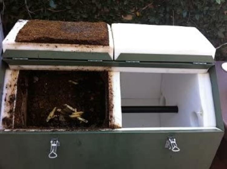 10 a open bin at work