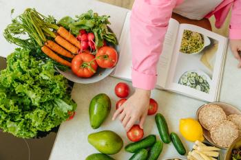 fresh vegetables on a counter
