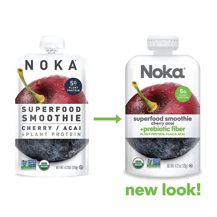 NOKA Vegan Smoothie - Acai The NOKA Vegan Smoothie has got a new look!
