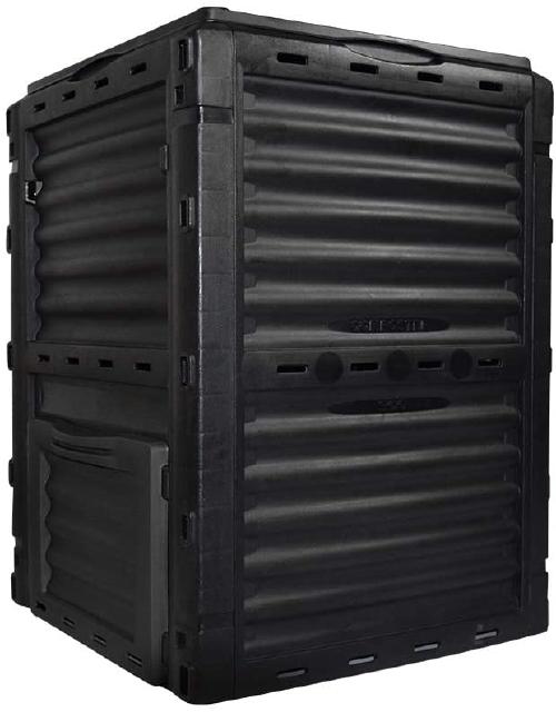 EJWOX Compost bin Black, square EJWOX Garden Compost Bin