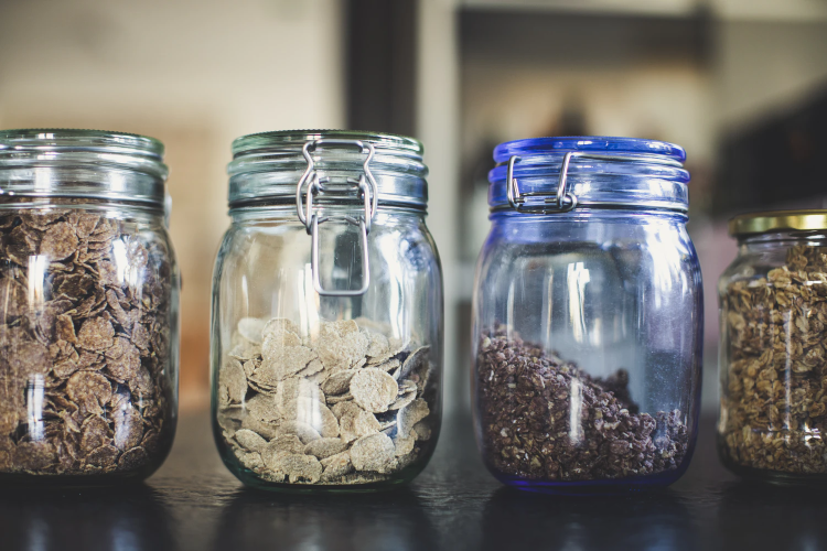 cereals and muesli in glass without packaging cereals and muesli in glass without packaging