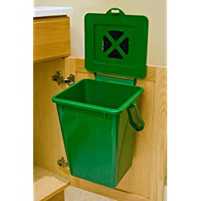 The Exaco composter mounted in the kitchen