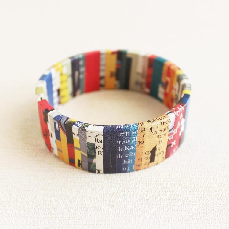 Exotic Newspaper Bracelet