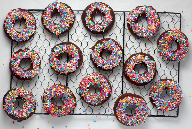 baked vegan gluten free donuts photo