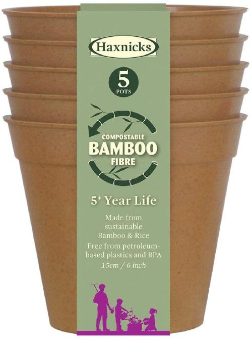 Bamboo pots.